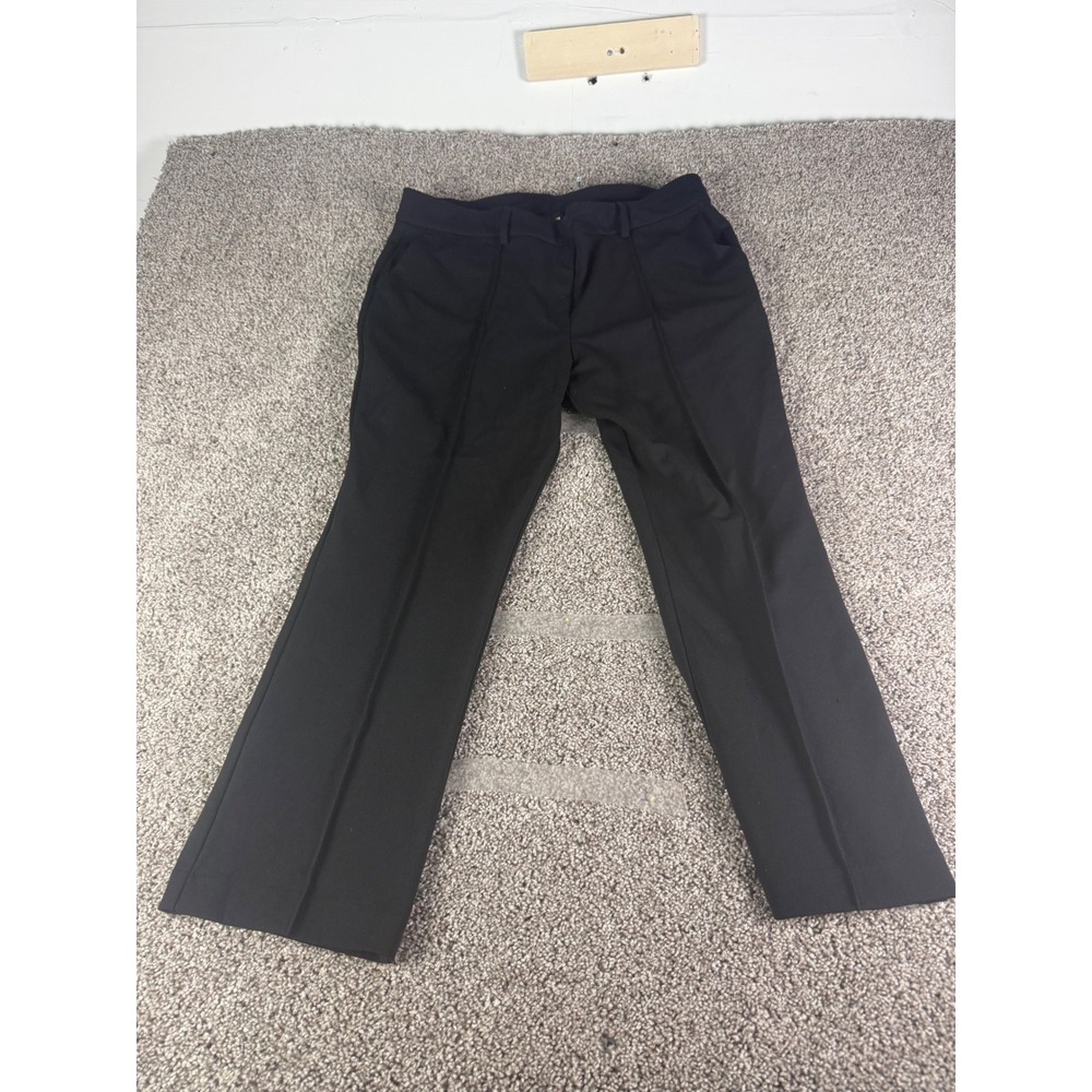 Jules & Leopold Womens Black Straight Leg Pintuck Dress Pants Size XL